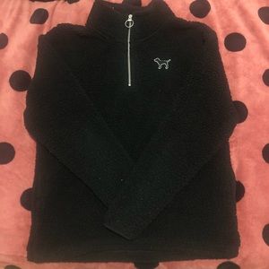 Victoria secret embroidered sherpa sweater